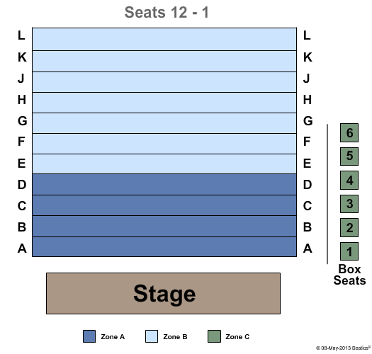 Vineyard Theatre Seating Map
